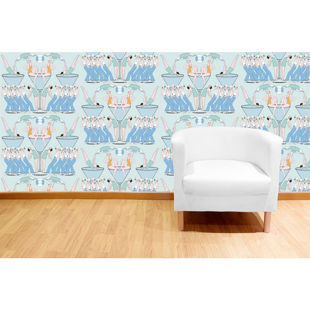 Art Decor Designs Deco Swimmers Grey